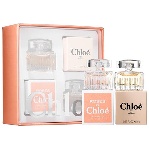 chloe mini fragrance set|chloe miniature perfume set.